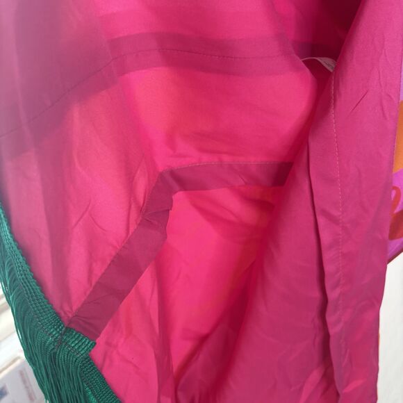 Borgo De Nor Crepe Fringe Midi Dress - Picture 8 of 13